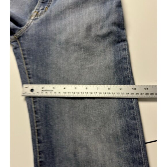 Lacoste Mens 26US Wash Denim Jeans Relaxed Straight Fit Black Label Logo - Picture 13 of 15